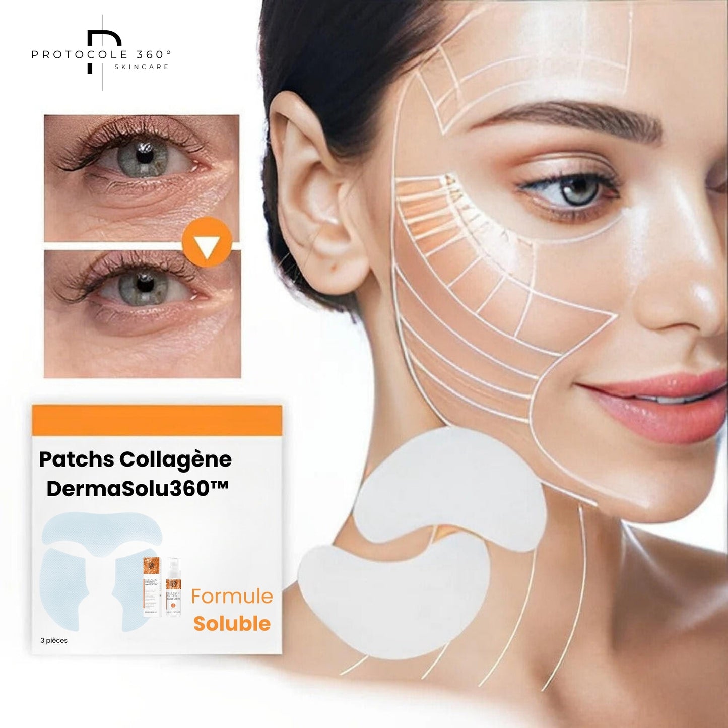 DermaSolu360™ | Patchs Collagène Solubles Coréen Effet Glowy